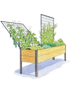 Space-Maker Pivoting Trellis, 8' -Garden Care Store 8590367 SMTrellis 8ft tif