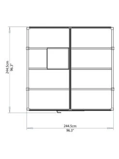 Canopia® By Palram Glory™ Greenhouse, 8' -Garden Care Store 8591547 14v