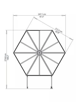Canopia® By Palram Oasis Hexagon Greenhouse -Garden Care Store 8596238 005V tif