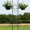 Achla Designs Square-on-Squares Double Pole Trellis 2 Achla Designs Square-on-Squares Double Pole Trellis -Garden Care Store 8599483 01V tif