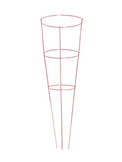 Heavy-Duty Plant Supports 42", Set Of 5 8 Heavy-Duty Plant Supports 42", Set Of 5 -Garden Care Store 8600029 02v heavy duty colorful plant supports 42 inch red